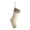 13Colors Christmas Big Stocking 46CM Knitted Stocking, Used For Hanging Christmas Trees, Family Party Decoration