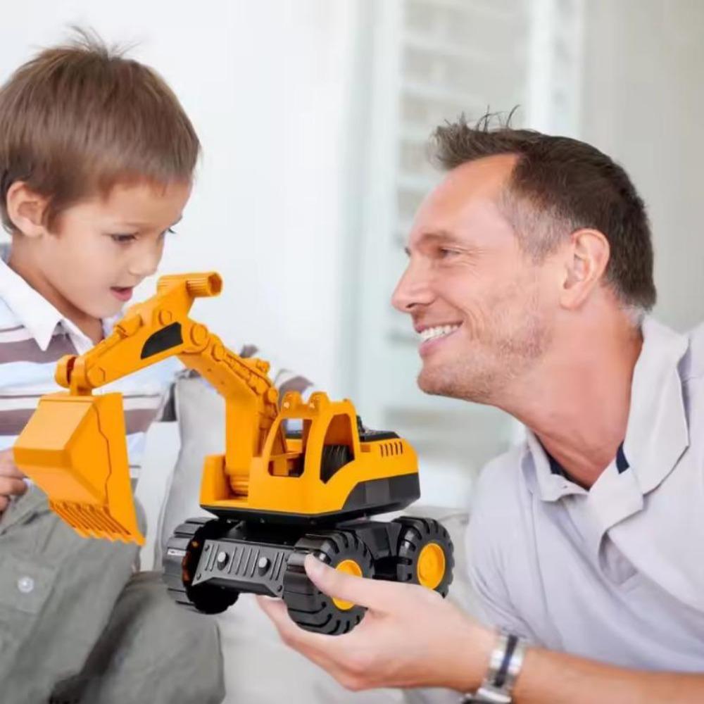 3 Styles Small Excavator Plastic Dump Truck Toy High Quality Kids Digger Toys  For Children
