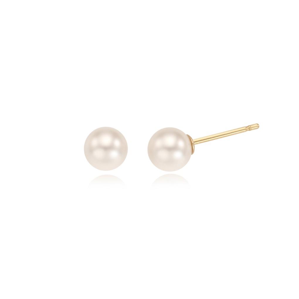LLOYD Pearl 6mm 14k Gold Earrings LPFL4A06G