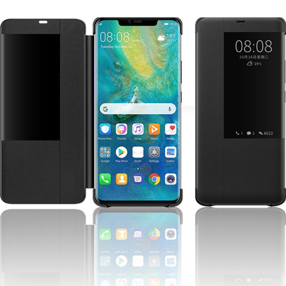 Чехол для телефона с функцией автоматического пробуждения от сна для Huawei P50 Pro P40 P30 Lite P20 P10 Plus Mate 20 Lite Mate20 Mate10 30 Pro Smart View Flip Cover Funda Capa