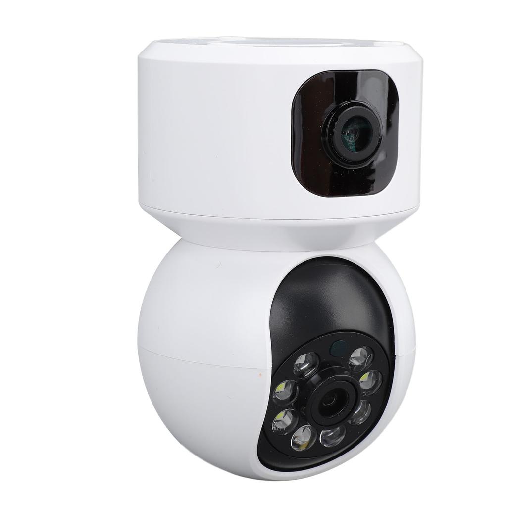 2.4G WIFI Камера безопасности Внутренняя Двойной объектив 360 Градусов PTZ Камера безопасности с Полноцветной Ночной