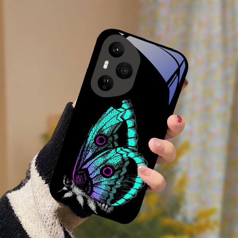 Закаленное Стекло Чехол Для Телефона Для Honor 400 Pro Honor400 Lite 5G Чехол Роскошный Расписной Жесткий ПК Fundas Ударопрочный Защитный Корпус