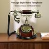 Home Office Decor Landlines Fashion Creative Antique European Pastoral Retro Wired Phone, Nostalgic Style, Rotary Dial