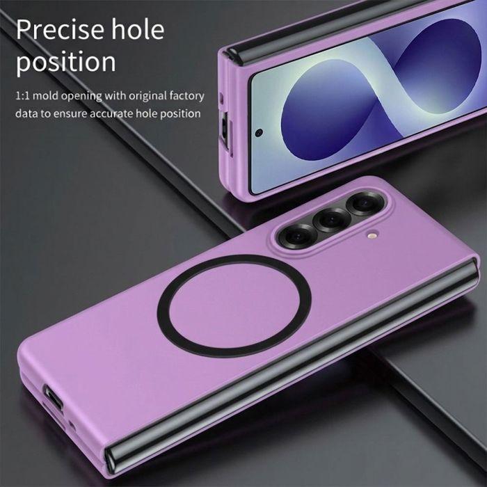 Coque pour Samsung Galaxy Z Fold 8 Ultra, Antichoc avec Cercle Magnétique - Violet - 2 Verres Trempés