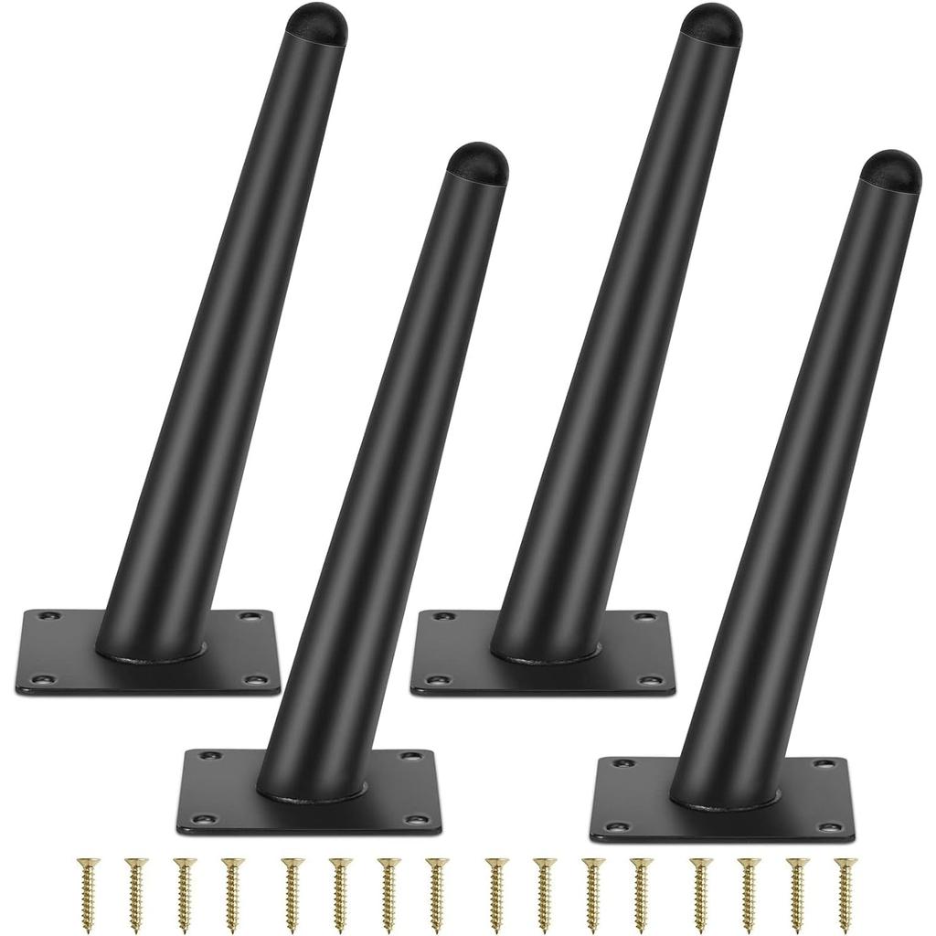 Комплект из 4 ножек для мебели, 20 см конические наклонные / вертикальные ножки для мебели, сменные ножки для шкафа, ножки для дивана