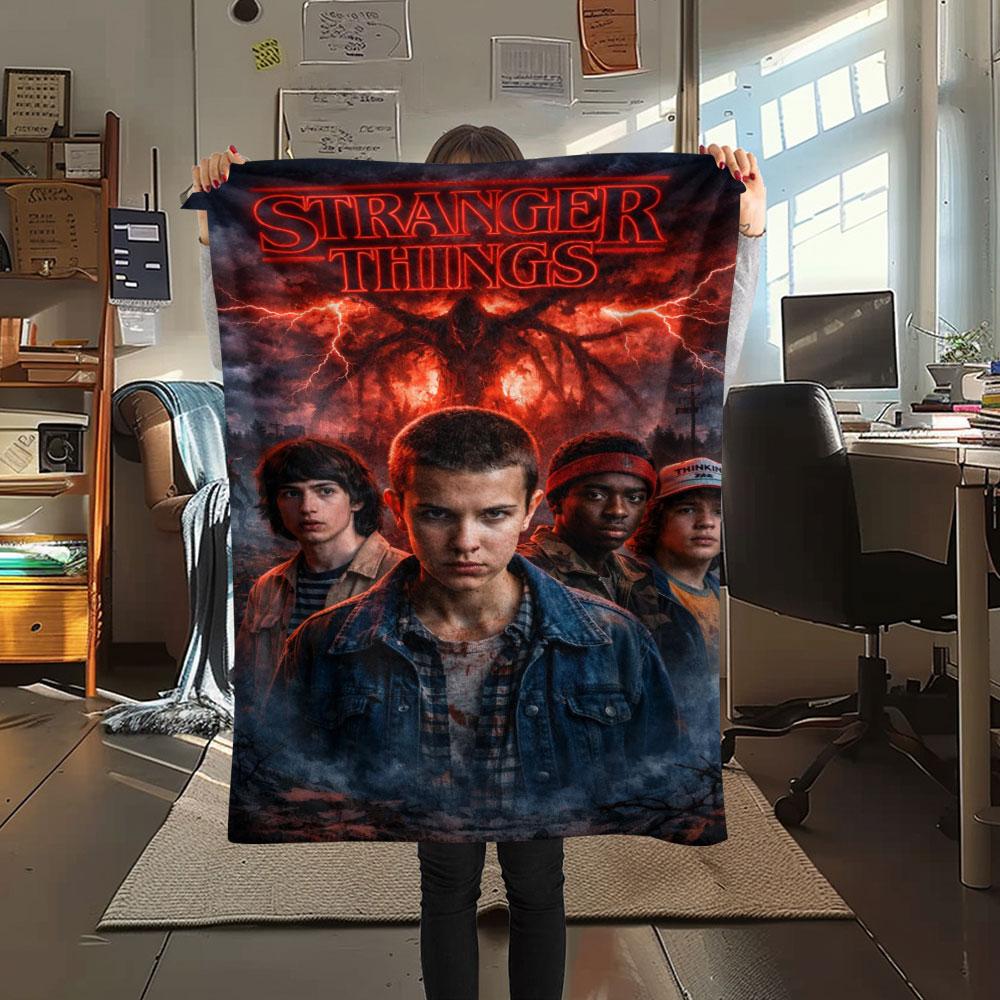 Stranger Things Season Poster Blanket Soft And Comfortable Sofa Blanket Nap Blanket Sheet Office Rest Blanket