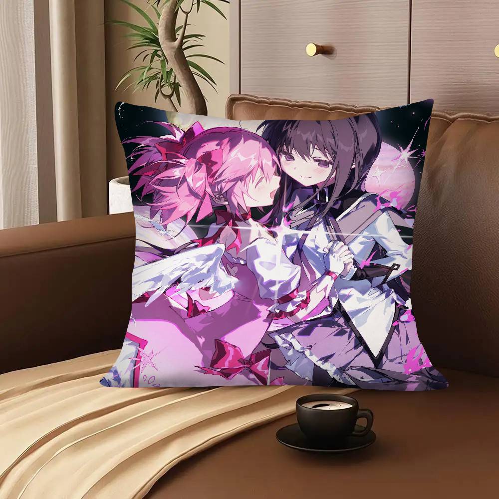 Смешная Аниме Новая Puella Magi Madoka Magica Наволочка Модная Квадратная Наволочка Спальня Диван Комната Ins Декор Подушка для Отдыха