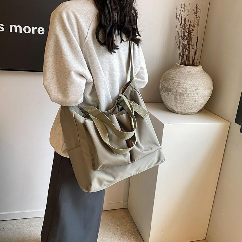 Fashionable Women's Oxford Cloth Crossbody Bag 2024 Summer Style Large Capacity Student Tote