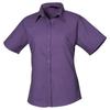 Premier Womens/Ladies Poplin Short-Sleeved Blouse