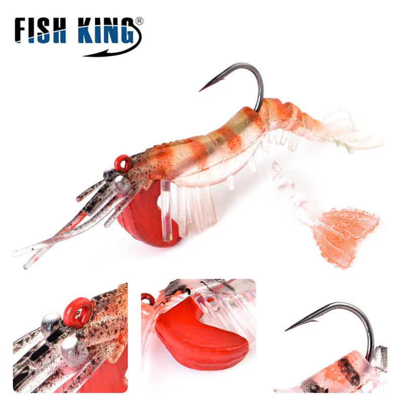 FTK Светящаяся искусственная силиконовая приманка для креветок, имитация мягких креветок с крючком, карповый рокер, рыболовные снасти/приманка/морские аксессуары
