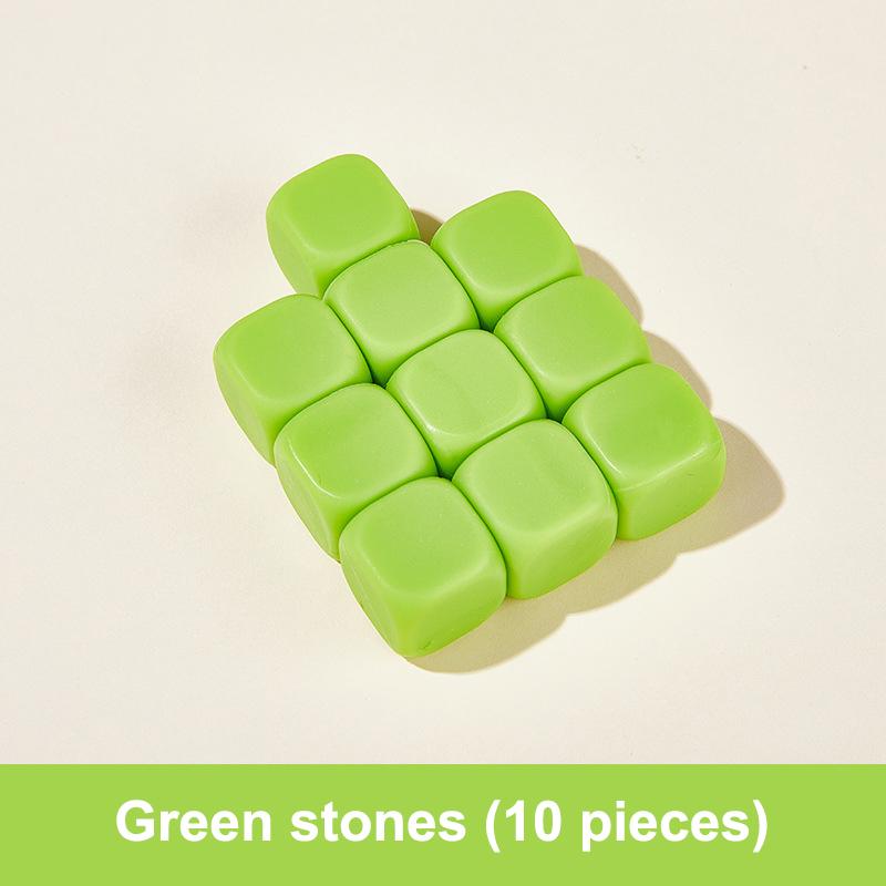 10 шт. корейская традиционная игра Gonggi Jack Stone Pebbles Set Exercise Colorful Funtress Recessing Toy