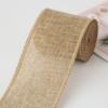 Wedding Party Rolls DIY Crafts Decoration Christmas Material Wired Ribbon Roll Width Colorful Burlap