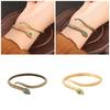 Элегантный женский браслет-змея, регулируемый открытый браслет, браслет для вечеринок, подходит для создания ярких модных образов