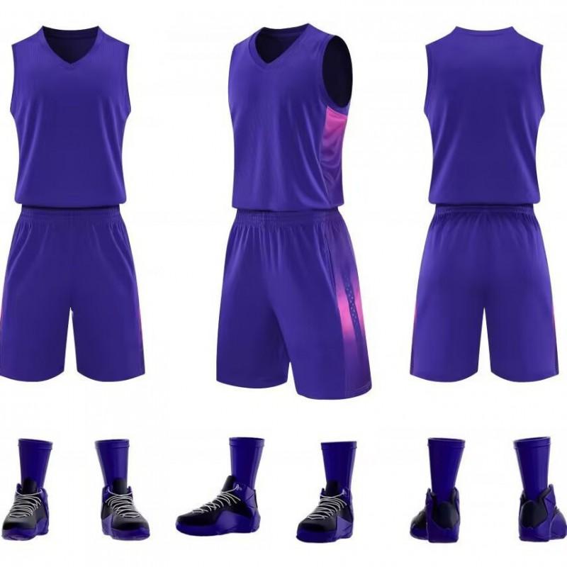 Unisex Basketball Practice Jersey Set With Custom Print - Breathable Mesh Training Vest Men Women