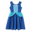 Children's Casual Dress for Girls Mermaid Rapunzel Dress One-Shoulder Sling Short Sleeve Princess Costume Summer Casual Vest