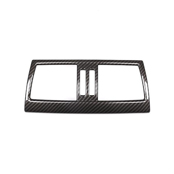 Автомобильная текстура из углеродного волокна, внутренняя центральная панель управления, приборная панель, розетка для кондиционера, накладка для BMW X5 X6 E70 E71