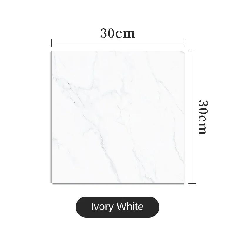 PVC Imitation Marble Wall Stickers Self-adhesive Floor Stickers Waterproof Bathroom Living Room Decoration Decals 30*30cm