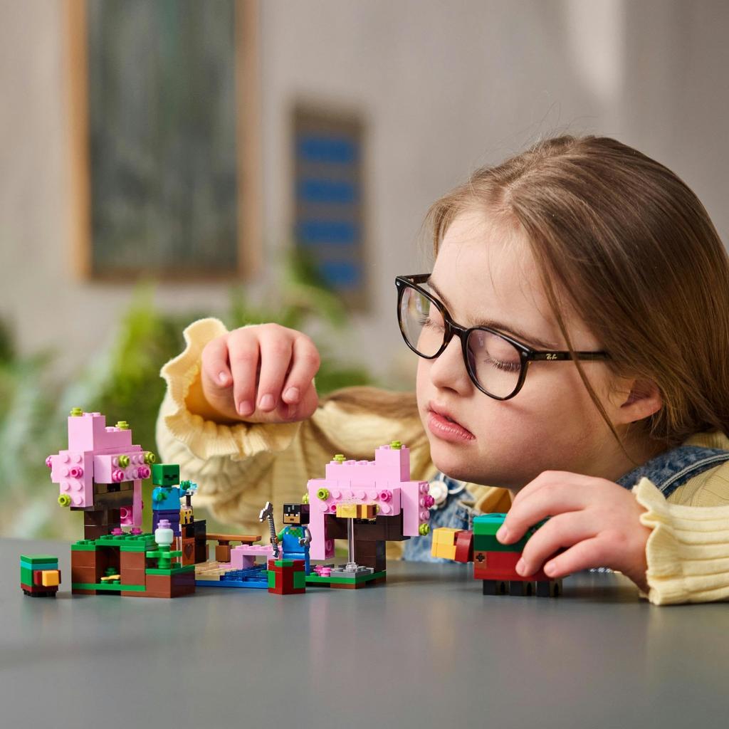 LEGO Minecraft Sakura Garden Toy Подарок на день рождения Блок Рождество Девочки Мальчики Дети 8 лет 9 лет 10 лет Ученик начальной школы