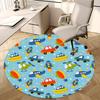 Colorful Transportation Office Carpet Chair Mats, Fun Vehicle Pattern for Home Decor, Office Use, and Gift Giving1118091a