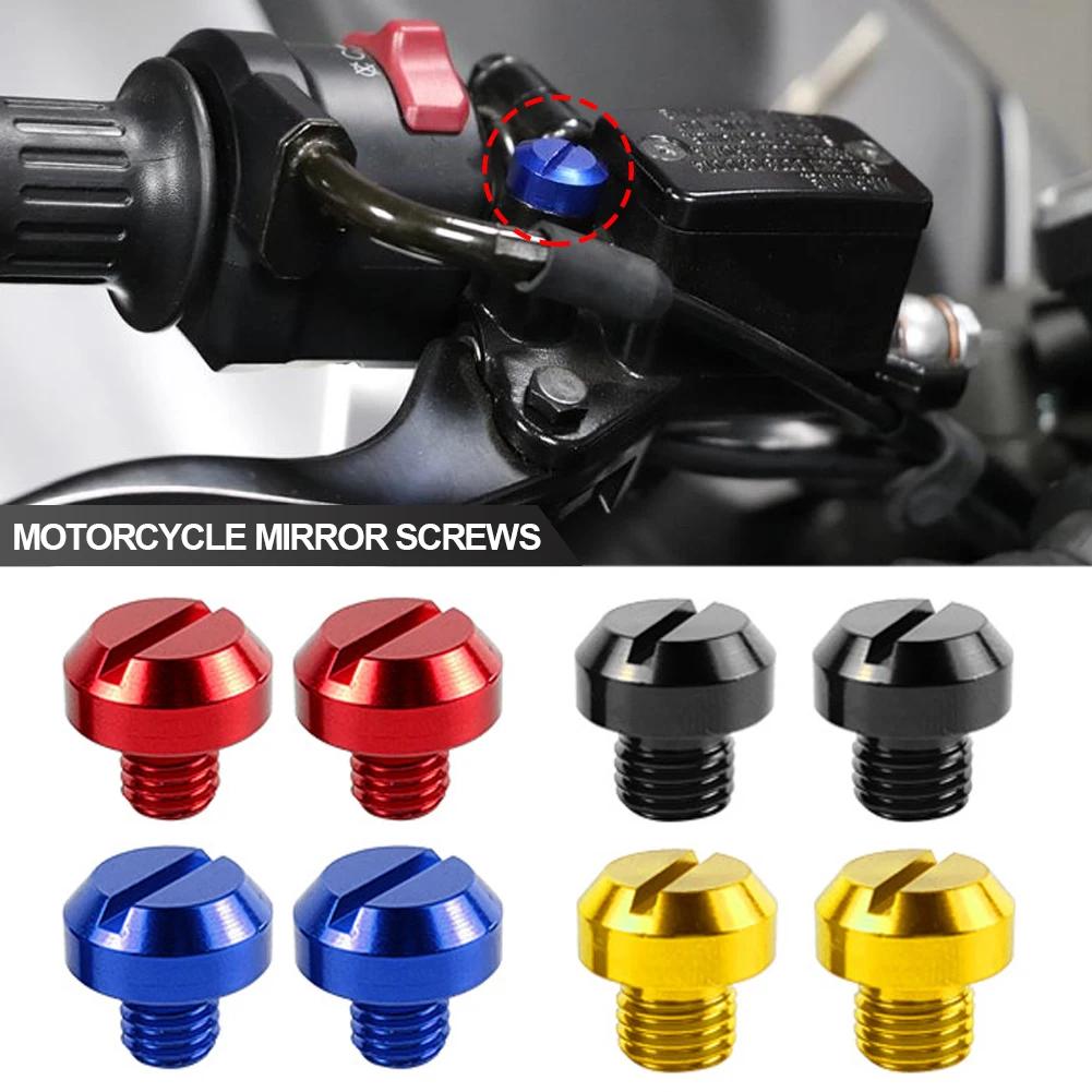 2 шт. M8 M10*1,25 винты для отверстия зеркала мотоцикла для Yamaha Honda Kawasaki Suzuki BMW Aprilia Ducati Universal