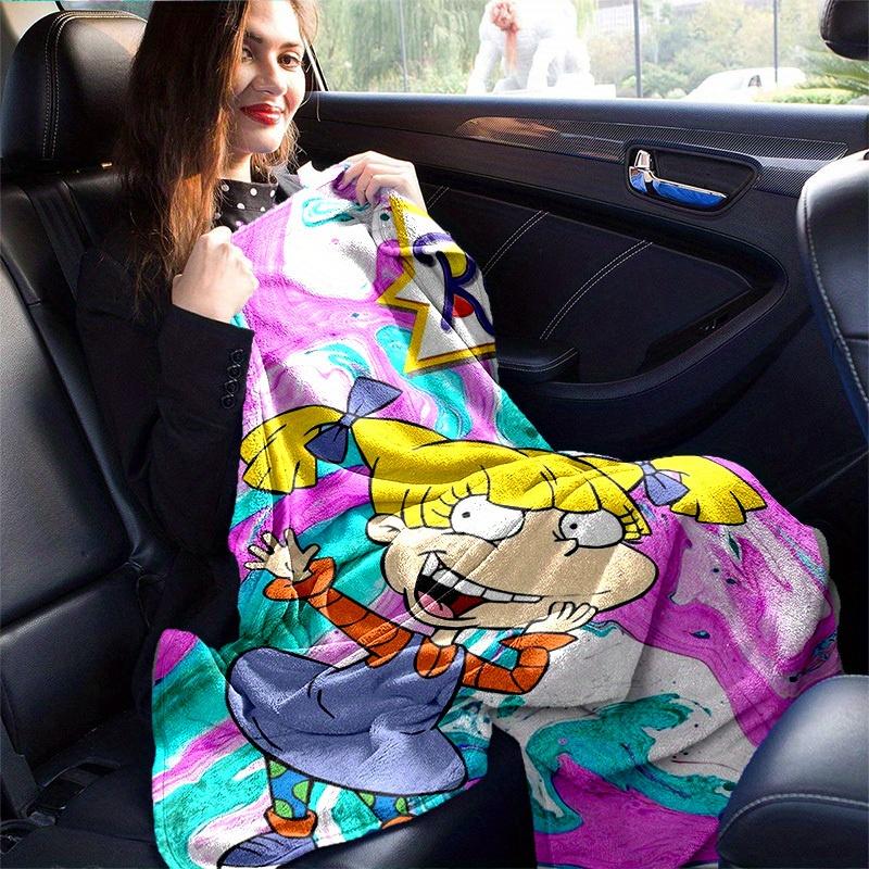1pc Rugrats Home Decor: Cozy Flannel Blanket, Perfect Gift for Bedroom, Living Room, Travel, Camping, Car, Beach, Office Naps, Ideal Rugrats Sofa Thro