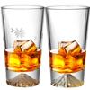 Набор из бокалов Batone Fuji Glass с рисунком «Цветущая вишня», ручная работа, в деревянной коробке из павловнии. Стильный, идеален для и других популярных подарков