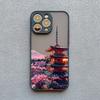 Японский эстетичный чехол для телефона с пейзажем горы Фудзи для iPhone 15 Plus 17 16 14 13 12 11 15 Pro Max Mini XR XS X Ударопрочный чехол