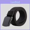 Simple Solid Color Plastic Buckle Men's Nylon Woven Waist Belt For Casual And Fitness Settings