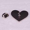 Heart Shaped Metal Enamel Pin Badge with Text All You Need Is Love Music Style Brooch Lapel Pin Accessory for Clothing Bags Hats
