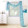 1 шт. NAPEARL жаккардовый романтический занавес на окно, дверь, тюль, занавеска с цветами, тюль, балдахин для дома, свадебная арка, декор, домашний декор