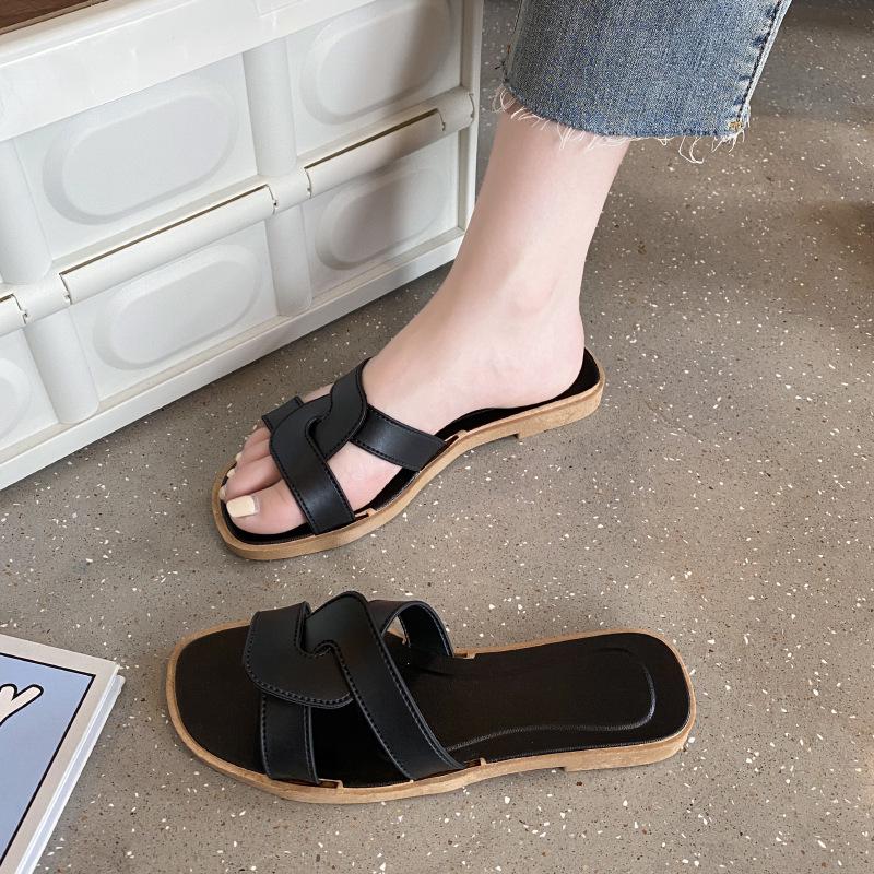 Женские универсальные летние шлепанцы с перекрестными ремешками - Нескользящие, Модные и Трендные