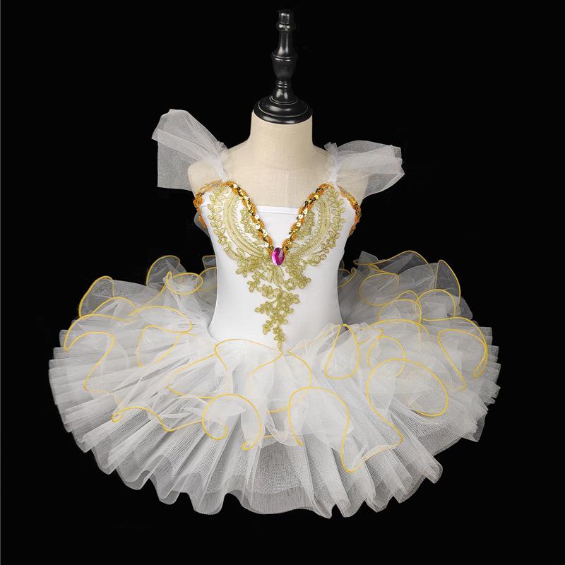 June 1 Children's Swan Ballet Dress - Girls Tulle Skirt Princess Costume