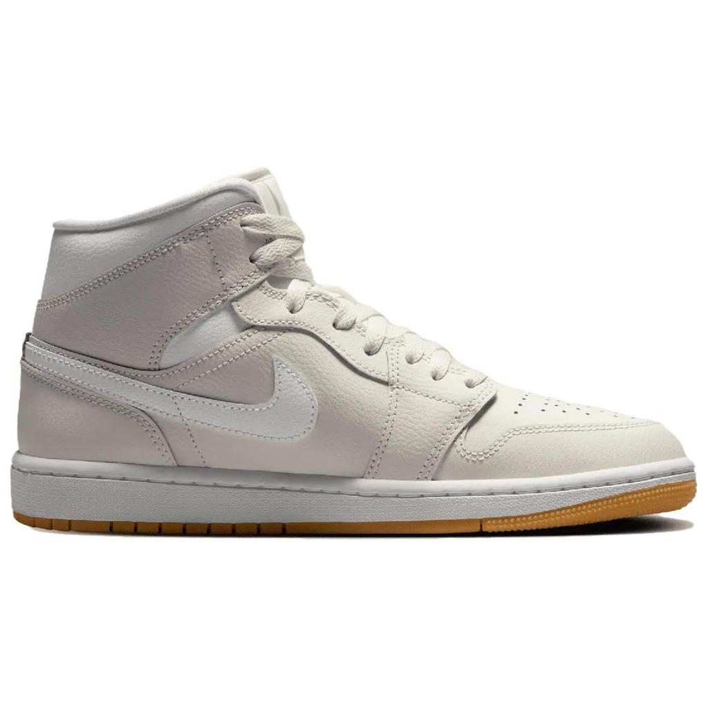 Кроссовки женские Air Jordan 1 Mid Phantom Gum Cream Gum-Light-Brown White BQ6472-021