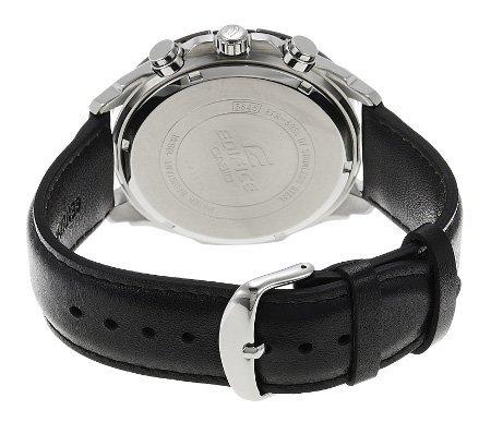 CASIO EDIFICE 100m Waterproof Chronograph Genuine Leather Belt Watch [Casio] EFR-539L-1A Men's [item]