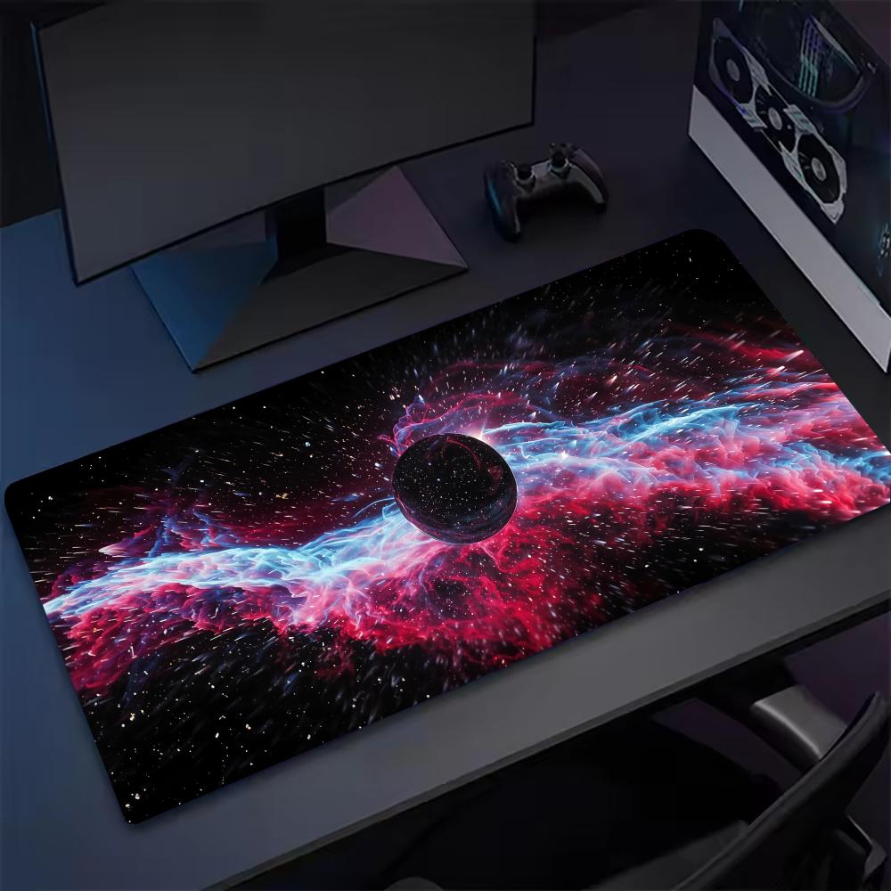 Вселенная планета Мышь игровой коврик телефон Планшет Большой коврик для мыши XXL Игровой Резиновый Заблокированный Стол коврик для клавиатуры Компьютерные Игроки работа офис