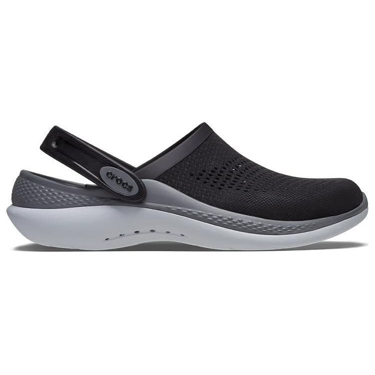 Crocs Literide Comfortable Versatile Clogs Men Footwear Black Gray 207021-0DD