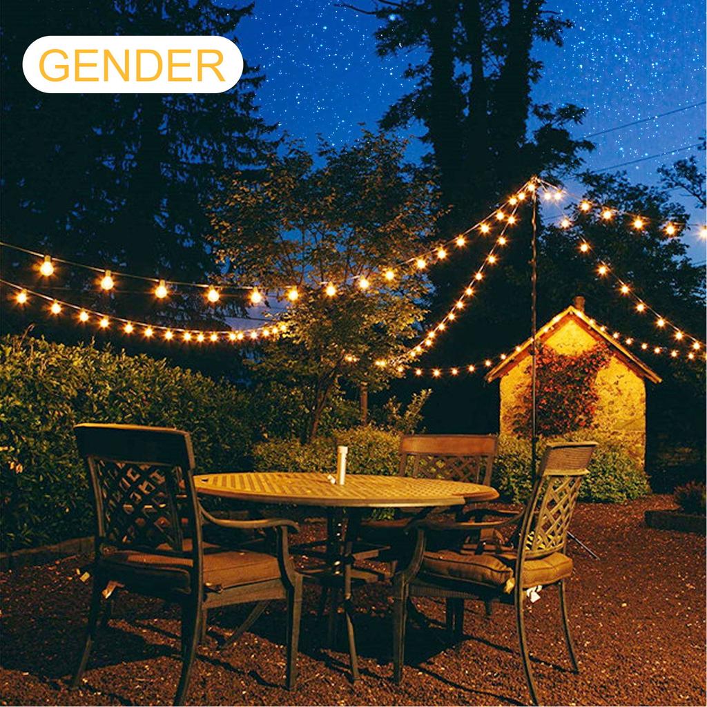 Солнечные панели светодиодные уличные гирлянды 49 футов 20 лампочек гирлянды в форме шара водонепроницаемые патио светильники для