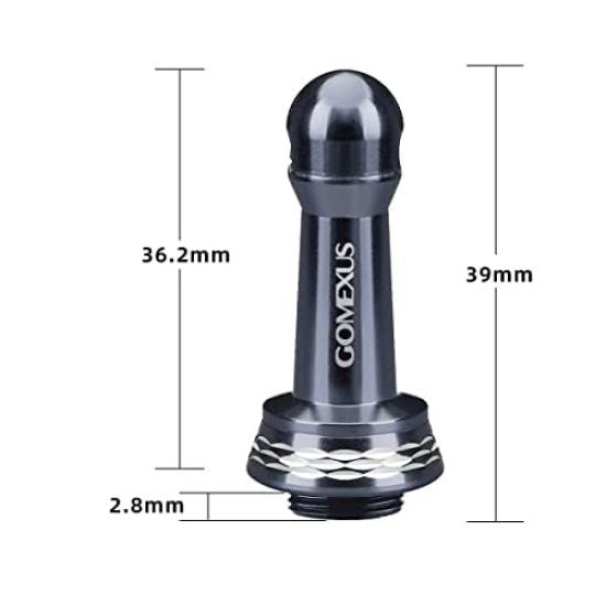 GOMEXUS Reel Stand R1-36 36mm Spinning Reel Guard SHIMANO Soare Complex Stella Twin Power Hook Keeper Balancer Aluminum 6.5g Ultra-lightweight