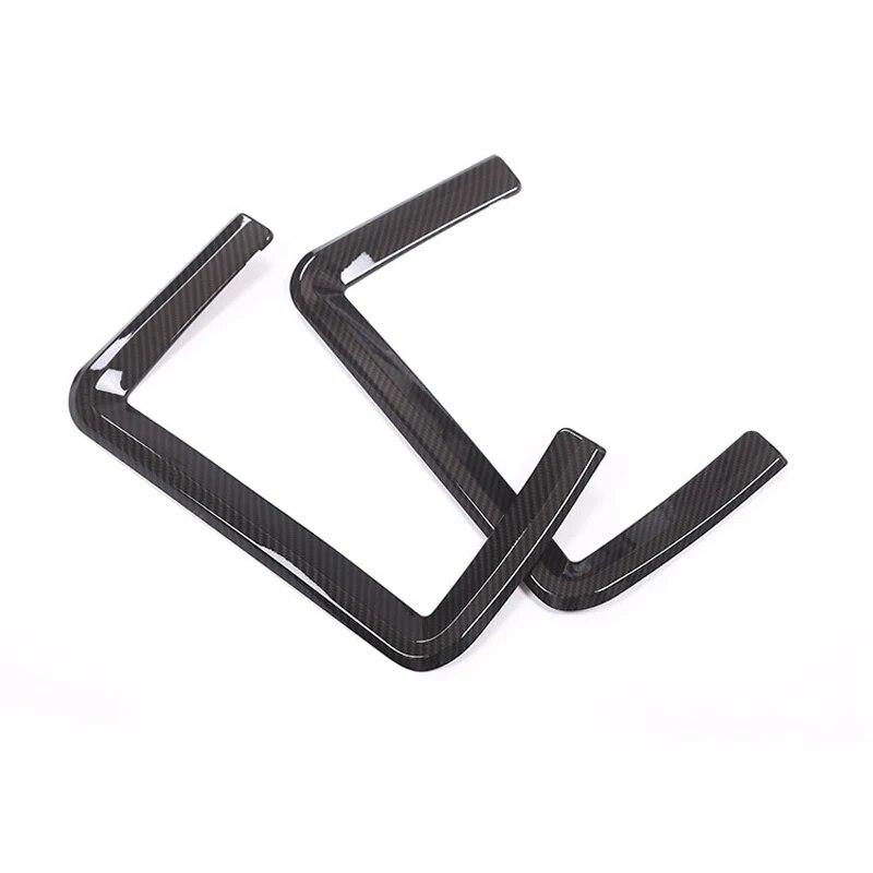 Карбоновые чехлы на спинку заднего сиденья автомобиля из углеродного волокна, накладка на рамку для Land Rover Discovery Sport Range Rover Evoque, спортивные аксессуары