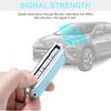 for Volvo Key Fob Cover with Keychain, Blue Leather Rhinestone Key Case Protection Shell Compatible with XC90, XC60, XC40, S60, S90, V60, V90,
