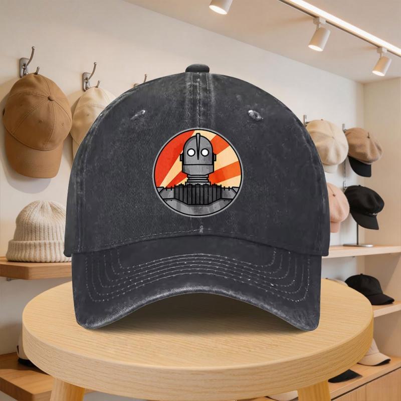 Unisexs Iron Giant Baseball Cap Adjustable Casual Hat for Spring Autumn Outings Travel Beach Unisex Stylish Design