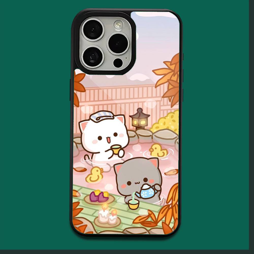 Милый чехол для телефона BuBu D-DuDu для iPhone 16, 15, 14, 13, 12, 11, Plus, Pro, Max, Mini, мягкий, с MagSafe, магнитная беспроводная зарядка