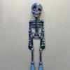 1/6Pcs Poseable Skeleton Refrigerator Magnet Halloween 3D Movable Joints Skeleton Articulated Skeleton Magnetic Fridge Decoration Ornament