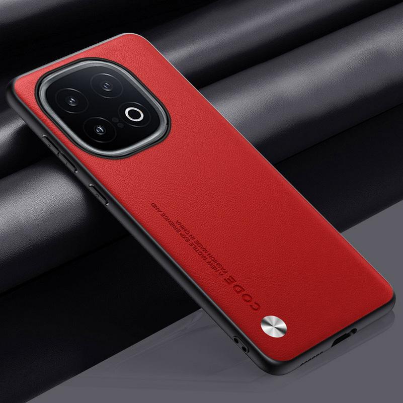 Plain Leather Case For VIVO IQOO 13 12 Pro 11 Pro IQOO Z9X Z9 Turbo Z8 Z8X IQOO Neo 9 8 Luxury Hard Camera Protect Cover