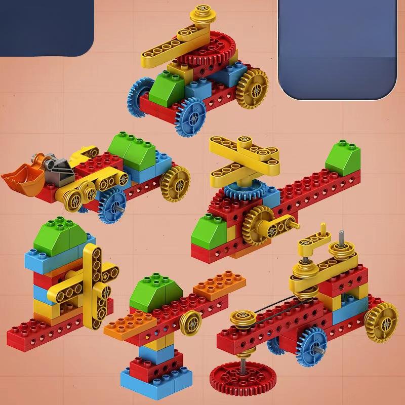 Просвещение Наука и образование Собранные головоломки Строительные блоки Крупные частицы шестерни Строительные блоки