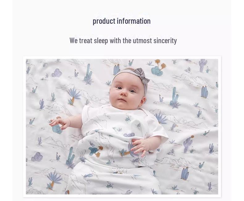 Всесезонное пеленальное одеяло для новорожденных - Мягкая хлопковая пеленка для младенцев