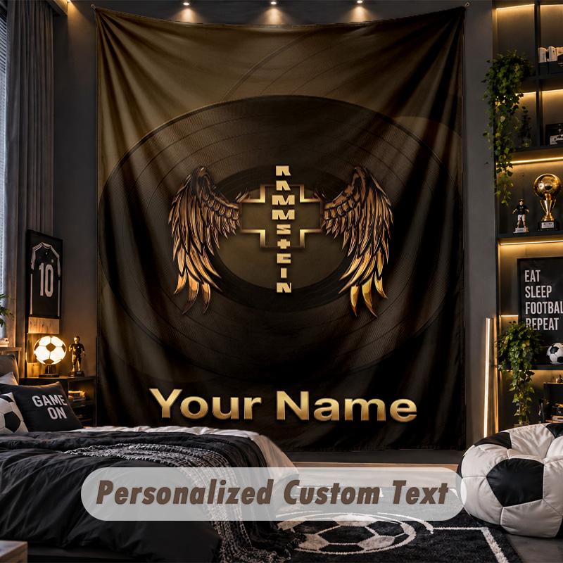 TapestryRammstein Custom Name Text Personalized Wall Hanging Tapestry Home Wall Decor