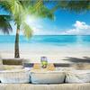 Beach Coconut Tree Photo Wall Papers Mural 3d Stereo Living Room Bedroom Home Decor Wallpaper Landscape Mural
