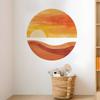 Fun-L021 Закат Спальня Гостиная Кабинет Фон Ландшафтный Дизайн Наклейка На Стену Самоклеящаяся Наклейка