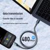 Быстрозарядный кабель Type-C с двумя разъемами, 120 Вт, с цифровым дисплеем, для Huawei и Apple